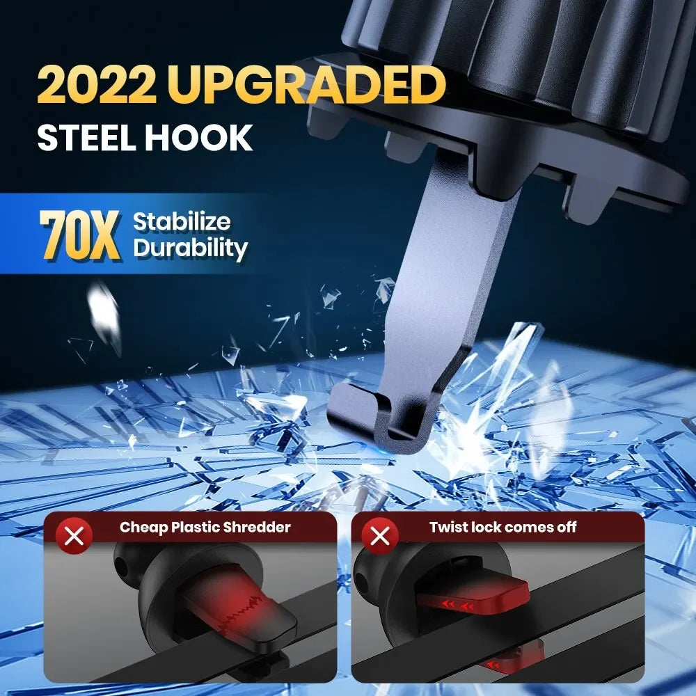 Support Téléphone Voiture - Fixation Grille d'Aération