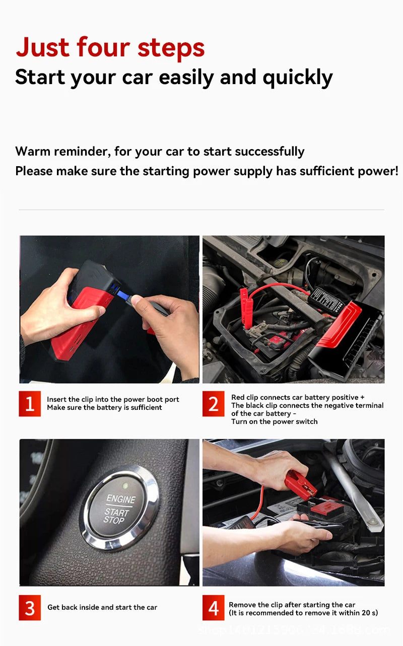 Car Booster 30000mAh – Emergency Kit